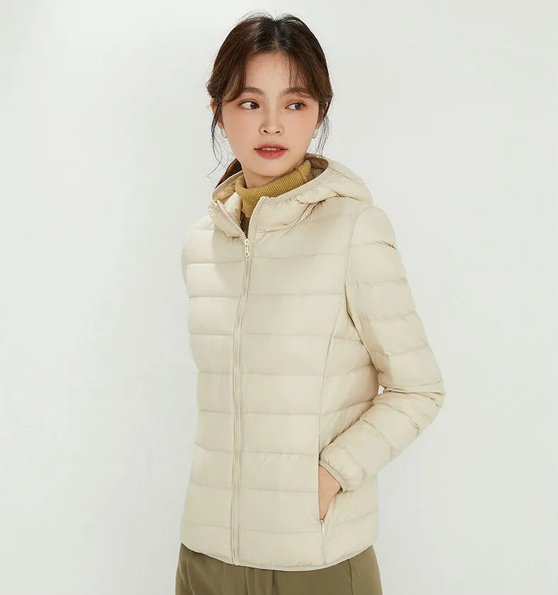 Women's Hooded Down Puffer Coat, Created for FantasyLinen