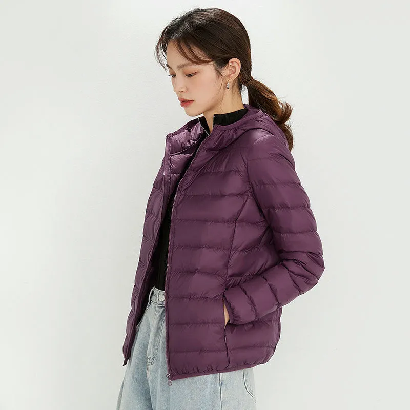 Women's Hooded Down Puffer Coat, Created for FantasyLinen