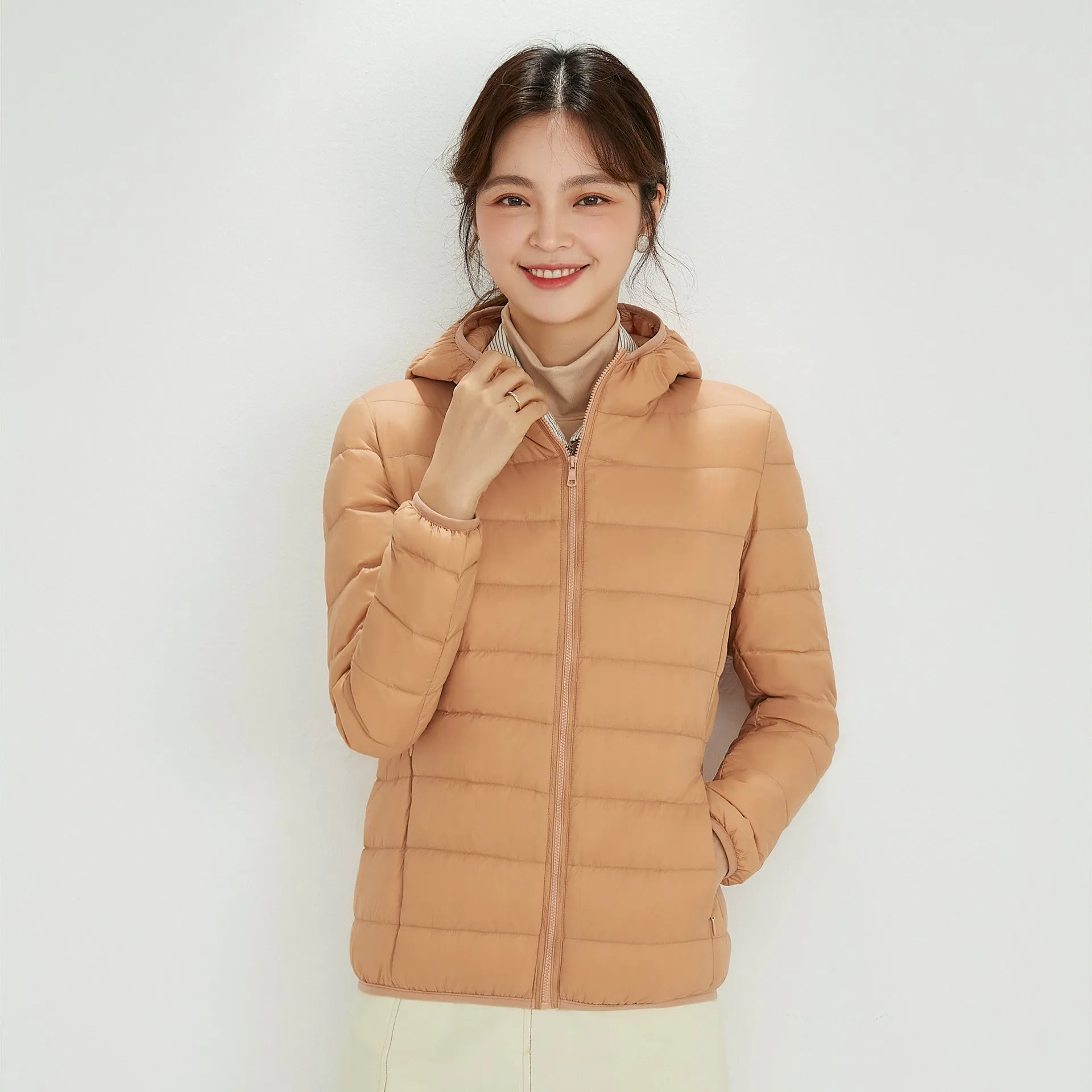 Women's Hooded Down Puffer Coat, Created for FantasyLinen