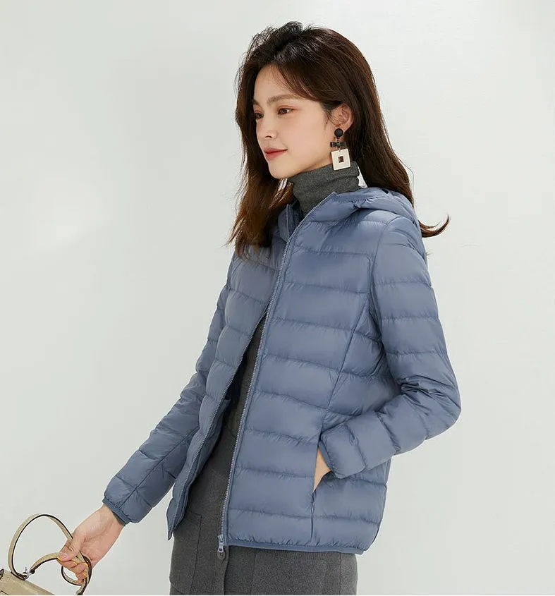 Women's Hooded Down Puffer Coat, Created for FantasyLinen