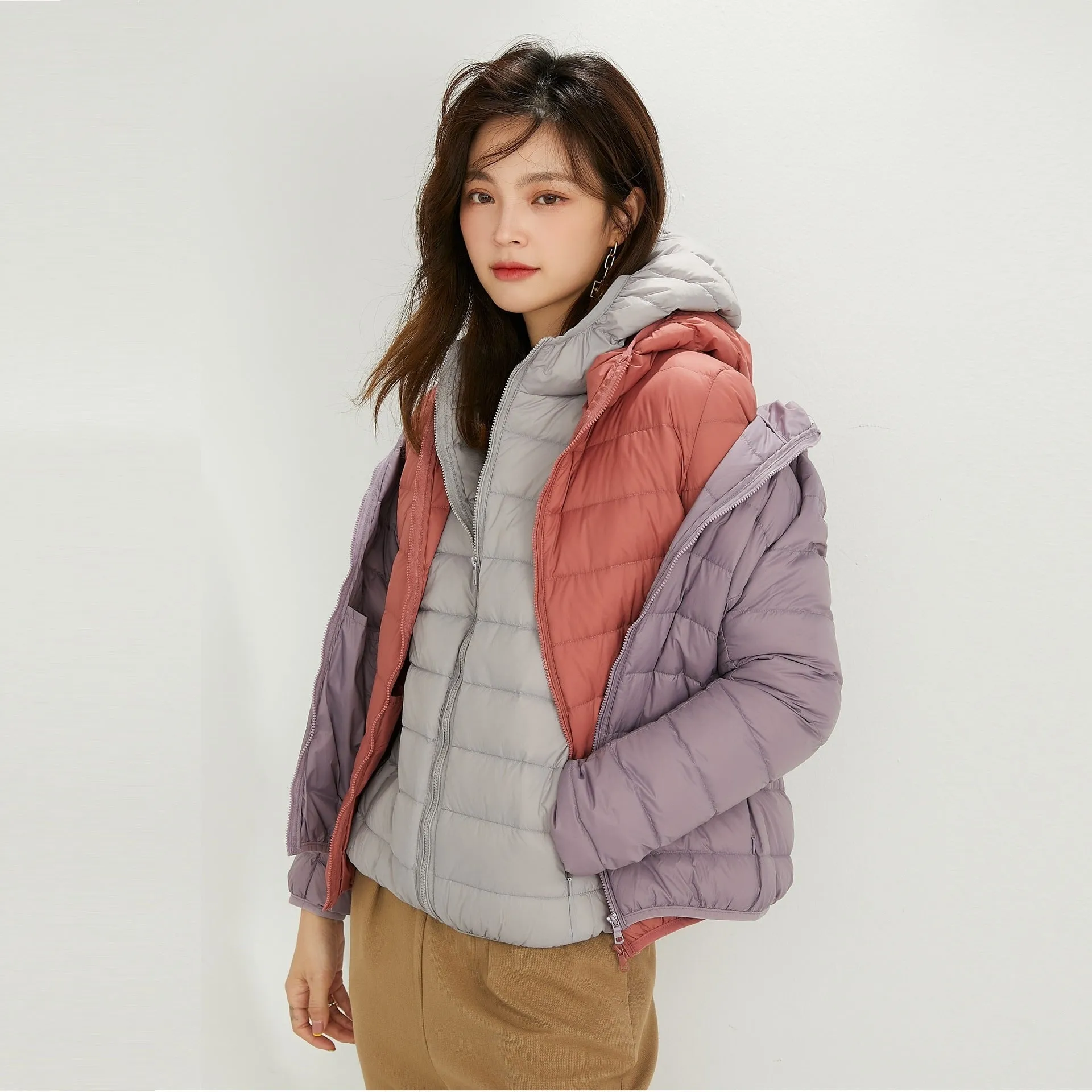 Women's Hooded Down Puffer Coat, Created for FantasyLinen