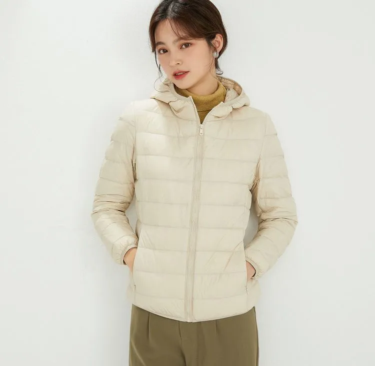 Women's Hooded Down Puffer Coat, Created for FantasyLinen