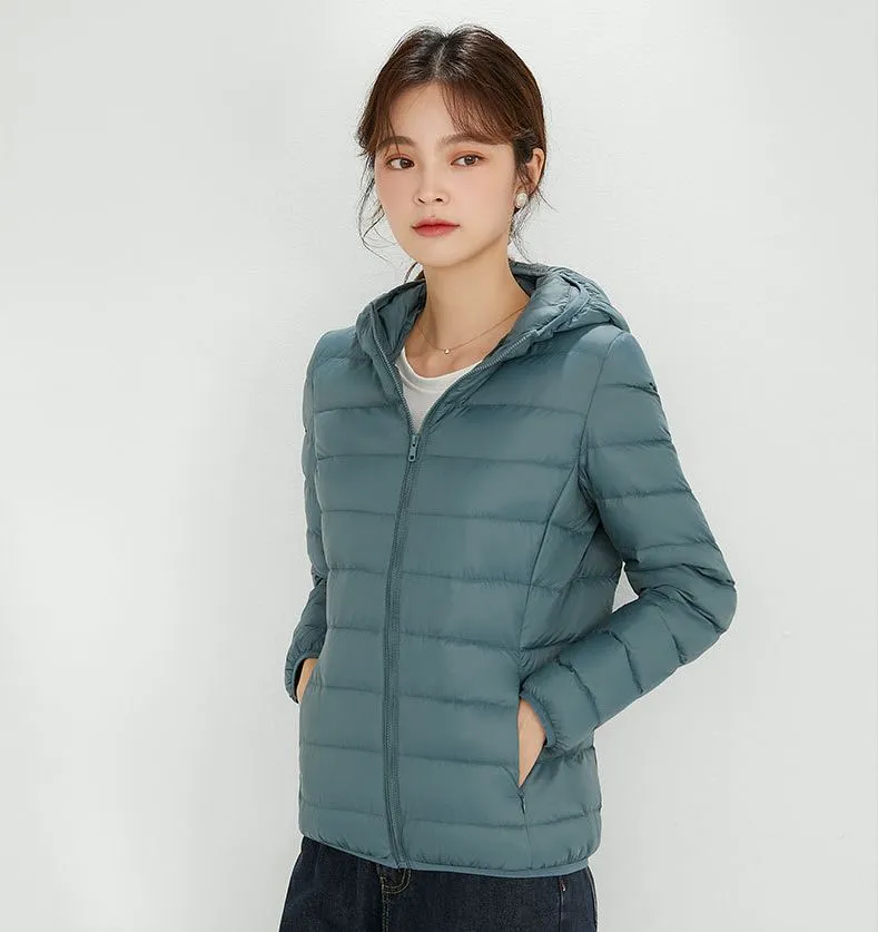 Women's Hooded Down Puffer Coat, Created for FantasyLinen