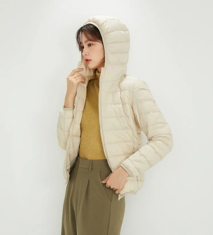 Women's Hooded Down Puffer Coat, Created for FantasyLinen