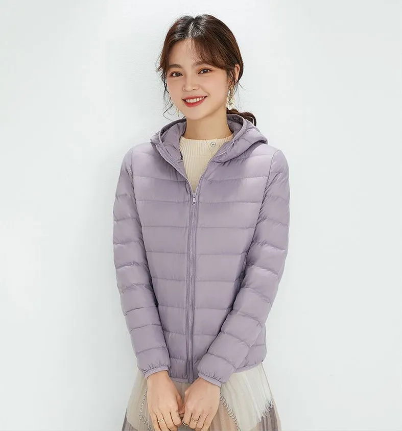 Women's Hooded Down Puffer Coat, Created for FantasyLinen