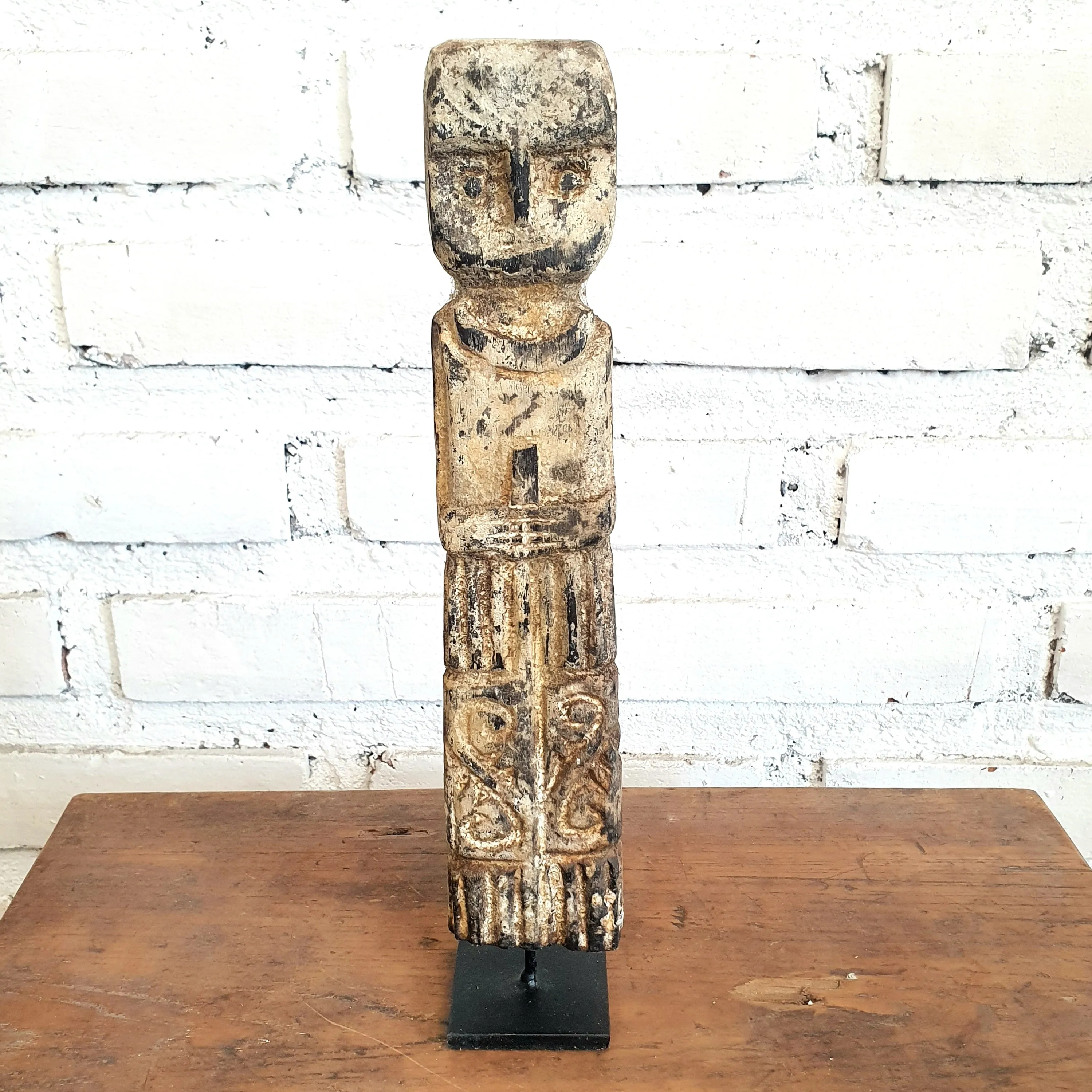 Wooden Tribal Statue With Stand