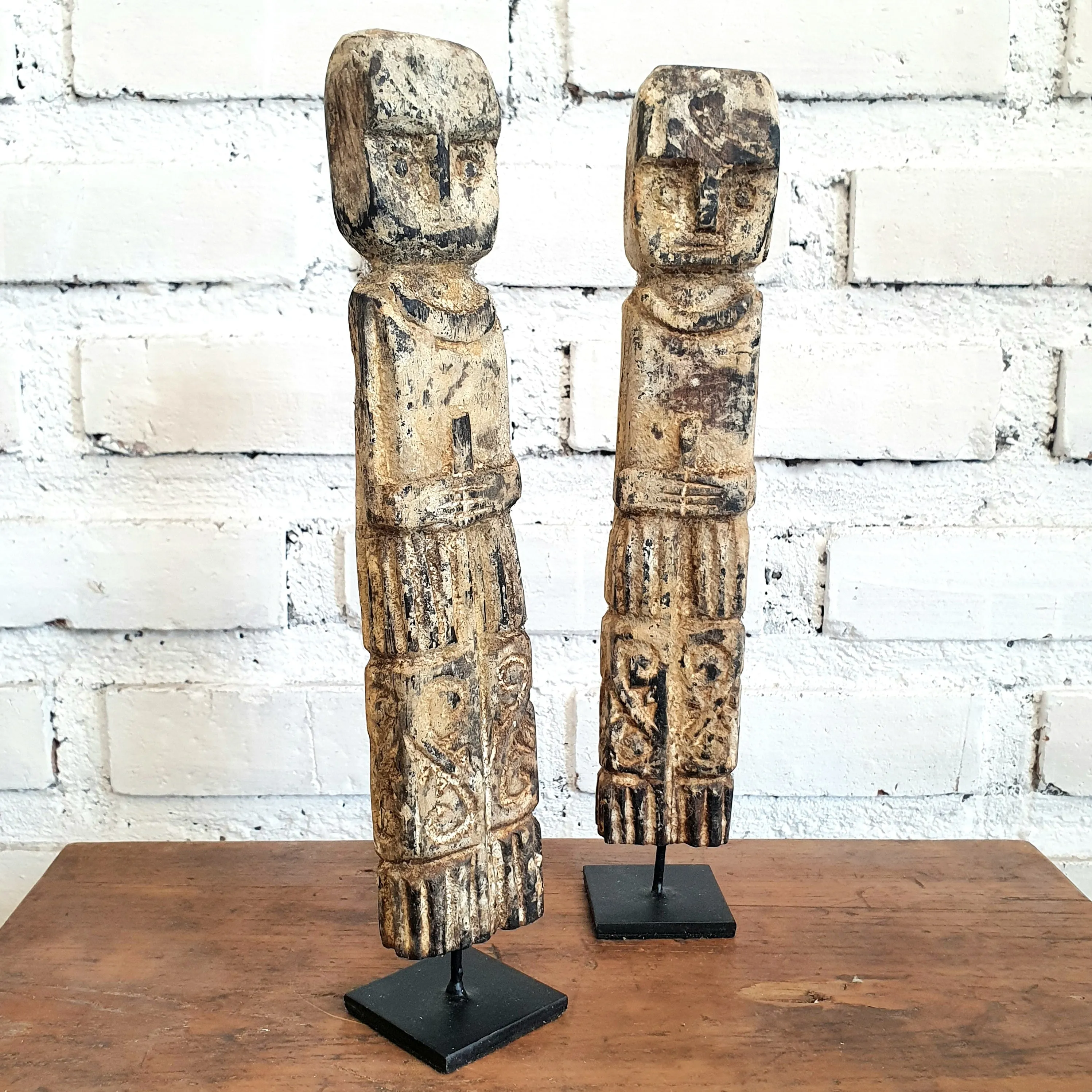 Wooden Tribal Statue With Stand